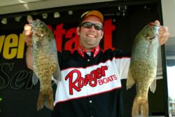 Christopher Irigoyen relied on dropshots for his day three fish.
