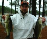 Jerry McKnight of Wells, Texas, leads the Co-angler Division into Friday
