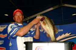 Bud Pruitt netted a 9-pound, 3-ounce largemouth bass in Thursday