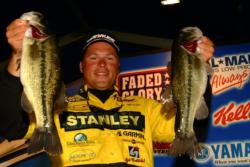 Pro Scott Martin of Clewiston, Fla., used a two-day catch of 27 pounds, 4 ounces to grab the second overall qualifying position heading into tomorrow