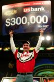 Pro Tom Keenan of Hatley, Wis., collected $300,000 cash Saturday as winner of the $1.4 million Wal-Mart RCL Walleye Championship, held on the Mississippi River near Red Wing.