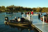 Anglers made last-minute preparations before boarding their boats at Bull Creek Marina and heading out onto Old Hickory Lake for day-two action in the 2003 EverStart Championship.