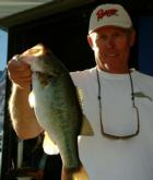 Harry Jioras of Cape Fair, Mo., earned $500 as the big-bass award winner in the Pro Division, thanks to this 4-pound, 2-ounce bass.
