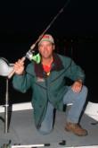 Pro Rodger Beaver shows off his 1-ounce LedgeBuster spinnerbait that has been cathcing his fish.