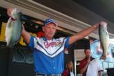 Pro Britt Cone of Benton, Ky., is in third place with 18 pounds, 4 ounces.