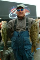 Third place after day two of competition belonged to Chris Novack of Willington, Conn. Novack, one of the many representatives of the Northeast to turn in impressive showings this week, recorded a total catch of 22 pounds, 11 ounces. 