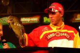 Aaron Martens of Castaic, Calif., caught a two-day weight of 30 pounds, 4 ounces and finished in second place at Lake Champlain, just missing a repeat victory in the Forrest Wood Open. He still claimed $100,000.
