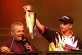 Finishing third and earning $40,000 was 2004 Kentucky Lake champion Anthony Gagliardi of Prosperity, S.C., with a five-bass limit weighing 13 pounds, 7 ounces.