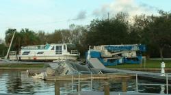 Hurricane Jeanne ravaged parts of Okeechobee, Fla., including boats at Okee-Tantie Marina.