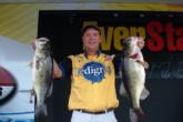 Pro Steve Kennedy of Auburn, Ala., weighed in the biggest stringer of the day: 27-5. He is in fourth place with a two-day total of 35 pounds, 4 ounces.