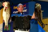 Pro Warren Wyman of Calera, Ala., caught five bass weighing 23 pounds, 9 ounces to end the day in the runner-up position.