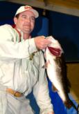 Quint Bourgeois of Knoxville, Tenn., leads the co-anglers thanks to a five-bass catch weighing 15 pounds, 2 ounces.