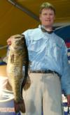 Second place for the co-anglers went to Rob Newell of Tallahassee, Fla., for a limit weighing 14 pounds, 13 ounces. He caught this 9-pound, 6-ounce largemouth that almost took the day's big-bass award.