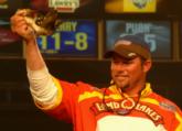 Bobby Lane of Lakeland, Fla., caught two fish weighing 2 pounds, 5 ounces Saturday and finished third with a final weight of 13-3.