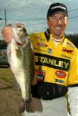 Pro David Walker of Sevierville, Tenn., caught a limit weighing 20 pounds, 1 ounce and placed second Wednesday.