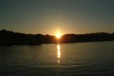 The sun rises over beautiful Lake Mead.