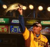 Pro Alton Jones of Waco, Texas, caught a limit weighing 11 pounds, 4 ounces for third place.