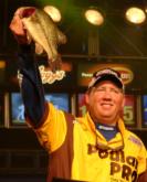 Alton Jones of Waco, Texas, caught 11 pounds, 1-ounce and finished in third place with a final total of 22-5. He earned $50,000.