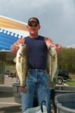Mark Taylor of Mansfield, Mo., leads the Co-angler Division with a two-day total of 24 pounds, 7 ounces.