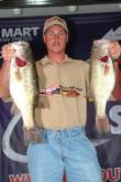 Bryan Thrift of Shelby, N.C. leads the Co-angler Division of the EverStart Series Eastern Division event on Lake Eufaula with 18 pounds, 13 ounces.