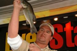 Co-angler James Rios of Brentwood, Calif., used a catch of 15 pounds, 15 ounces to finish the finals in fourth place.