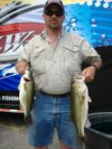 Richard Mitchell of Appling, Ga., leads the Co-angler Division of the EverStart Southeastern on West Point with a two-day total of 20 pounds, 2 ounces.