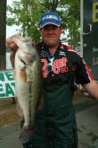 Pro Bryan Perry of Raleigh, N.C., caught a limit weighing 18 pounds, 15 ounces for second place. This kicker bass weighed 5 pounds, 10 ounces.