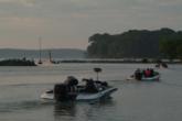 Competitors make their way into Kentucky Lake, hoping there are still fish remaining in their honeyholes.