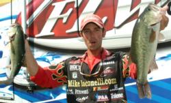 Pro Michael Iaconelli of Runnemede, N.J., added five bass weighing 14 pounds, 13 ounces to his day one catch of five bass weighing 18 pounds, 12 ounces to finish the opening round in second with 10 bass weighing 33 pounds, 9 ounces.