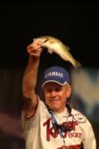 Co-angler David Brunaugh of Carbondale, Ill., is in fourth place with a two-day total of  7 pounds, 2 ounces. 