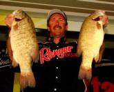 Pro Eric Struif of Lake Villa, Ill., pulled up the second spot on the first day of the EverStart Northern finals on the Detroit River with a weight of 21-3.