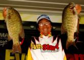 Pro Kota Kiriyama of Irvine, Calif., was in the fifth position at the end of day three on the Detroit River with five bass weighing 18 pounds.