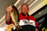 Jim Jones of from Big Bend, Wis., landed in second place for the pros with a two-day, 10-bass weight of 27 pounds, 13 ounces. This kicker fish weighed 4-4.