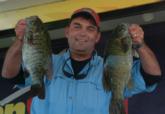 Les Howey is enjoying his best EverStart performance to date with a third-place co-angler showing on day one.