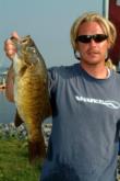 Ben Kurth of West St. Paul, Minn., earned $215 for catching the Snickers Big Bass in the Co-angler Division. This smallmouth weighed 4 pounds, 11 ounces.