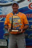 Kevin Vida poses with his Detroit River trophy.