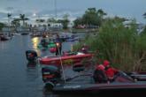 Pros and co-anglers get ready for day-one takeoff from Roland and Mary Ann Martin