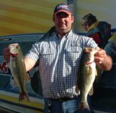 Fresh off a Stren Series top-10 finish last week, Bill Gift leads the co-anglers with a two-day catch of 16 pounds, 3 ounces.