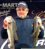Bill Guillory of Jasper, Texas, caught the day's largest limit at 22 pounds, 5 ounces to lead the Co-angler Division on day three of the Stren Central event on Sam Rayburn.