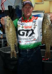Mike Surman of Boca Raton, Fla., sacked one of the biggest catches of the day -- 14 pounds -- to move into sixth place