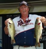 Tim McDonald of  Hagerhill, Ky., is in fourth place with two-day total 29 pounds, 9 ounces.
