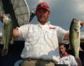 Larry Evans of Southpoint, Ohio, came out on the short end of the tiebreaker, but moved up to his best position of the week, third place, after day three.