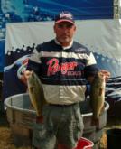 Pro Tad Ladd caught a limit weighing 13-11 to finish day one in third place.