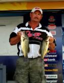 Pro Bill Walker of Mulkeytown, Ill., caught five bass on day two that weighed 13 pounds, 3 ounces to finish the day in third place.
