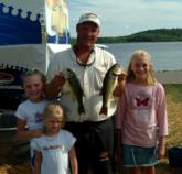 Timothy Vieth was all smiles after qualifying for the second round in third place among the co-anglers.