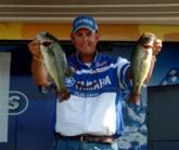 William Davis held down second place among the pros for the second consecutive day. His opening round total consisted of 10 bass that weighed 27 pounds, 14 ounces.