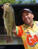 Real Andrews of Milford, Conn., earned $230 for the Snicker's Big Bass award in the Co-angler Division thanks to a 6-pound, 2-ounce largemouth bass.