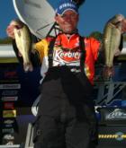 Pro Dave Lefebre of Union City, Pa., slipped off the lead with a day-two catch of 13-1. He is now in second place with a two-day total of 35-3.