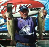 Co-angler Bud Strader caught 12-14 on day three of the FLW Series event on Lake of the Ozarks.
