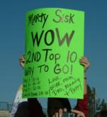 A Marty Sisk fan shows her appreciation for his recent performances.